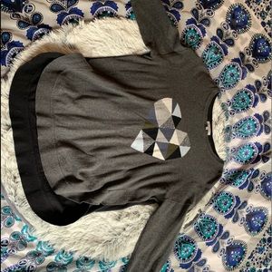 👑lisa todd asymmetrical heart sweater